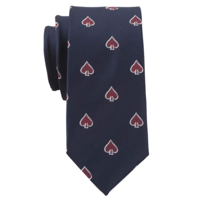 Secdtie Polyester Men's Navy Blue Necktie Casual Novelty Skinny Neck Tie For College Uniform Casual Modern Designer for Boys - Image 2